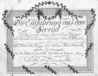 Erstausgabe des Klavierauszugs des Komponisten Wolfgang Amadeus Mozart.: Die Entführung aus dem Serrail 
