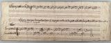 MEYERBEER, Giacomo [1791-1864]: Autograph Musicmanuscript. Folio oblong, 11 x 32 cm. 1 page with 20 bars, somewhat creased. 