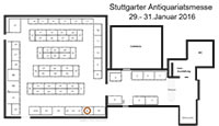 Saalplan 55. Stuttgarter Antiquariatsmesse