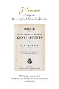 PDF Katalog NR03 Antiquariat Voerster - Musiktheorie von der Mitte des 19. bis zur Ende des 20. Jahrhunderts.