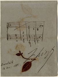 Franz Liszt - Eigenhändiges Albumblatt