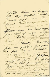 Autographen: Eigenhändiger Brief von Theodor Fontane