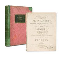 Seltene Titelauflage der Patitur L'Infante de Zamora des Komponisten Giovanni PAISIELLO