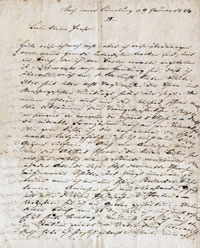 Eigenhändiger Brief von Heinrich Heine
