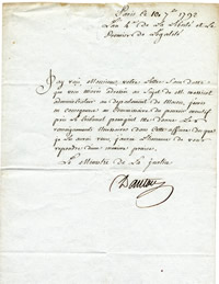 Danton Brief von Schreiberhand