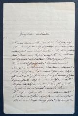 KERNER, Justinus [1786-1862]: Brief von Schreiberhand mit Unterschrift von Schreiberhand 