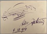 KUBELIK, Jan [1880-1940]: Eigenhändiges musikalisches Albumblatt mit Datum und Unterschrift. - Autograph musical album leaf with date and signature. 9.VII.1914.. Oktavo oblong 20,5 x 27cm. 1 page. 