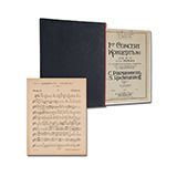 RACHMANINOFF, S.: 1er Concert pour Piano avec accompagnement d'Orchestre. Op.1. [fis-Moll]. Nouvelle Edition. Parties. Moscou, A. Gutheil/Breitkopf & Härtel (VerlagsNr. A. 10302 G.) Copyr. 1919. Folio. Stimmen: 2 Fl, 2 Ob, 2 Kl, 2 Fg - 4 Hr, 2 Trp, 3 Pos -  Pk, Trgl/Bck - 5/4/4/3/3. In Kartonage mit aufgezogenem vorderen Originalumschlag. 