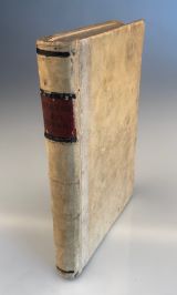 BARTOLI, D.: Del suono de'tremori armonici e dell'udito. Rom N. A. Tinassi 1679 8 Bl., 330 S., 1 Bl. Register (auf altem Papier faksimiliert). 5 Holzschnitt-Initialen, 21 Holzsschnitte im Text. Pergamentband der Zeit. 