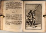 BONANNI, F.: Gabinetto armonico pieno d'istromenti sonori indicati, e spiegati. Rom, Giorgio Placho 1722 Quarto. Full-page engraving by Arnold van Westerhout after Stefano Sparigioni, 8 ff, 1 full-page engraving with the 50th Psalm, 170 [of 177] pp, 1 unn. p. Errori. 151 numbered copper plates of musical instruments, including 1 folded (plates 12/13 and 13/14 on one plate), 2 additional plates, 2 plates numbered 78. With a 4-page indice delle materie at the end. 21/11 Somewhat later half vellum with marbled paper of the 18th century. 