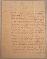 GERVINUS, Georg Gottfried [1805-1871]: Eigenhändiger Brief mit Datum, Unterschrift und Anschrift 