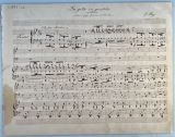 ALARY, Giulio [1814-1891]: La gita in gondola. Nocturne pour mezzo soprano et bariton (et piano). [Zeitgenössische Abschrift-contemporary manuscript]. Folio oblong 25 x 33cm. 8 pages. Some waterstaining. 