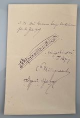 HUMPERDINCK, Engelbert [1854-1921]: Autograph musical album leaf 