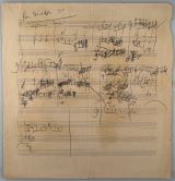 PUCCINI, Giacomo [1858-1924]: Autograph music manuscript with a sketch 