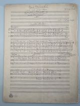 HUMPERDINCK, Engelbert [1854-1921]: Autograph music manuscript 
