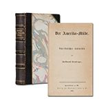 KÜRNBERGER, F.: Der Amerika-Müde. Amerikanisches Kulturbild. Frankfurt Meidinger 1855 4 Bl., 503 S. Etwas gebräunt und stockfleckig. Späterer Halblederband mit Rückenvergoldung. 